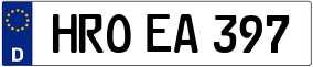 Trailer License Plate